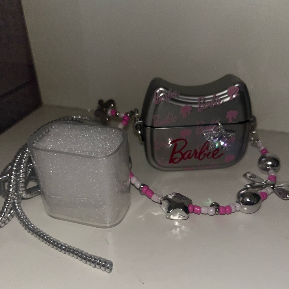 Hello Kitty/Barbie Air Pod Pro case with charger accessory